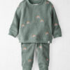 Baby 2-Piece Organic Cotton Waffle Knit Top & Pant Set
