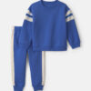 Baby Boy 2-Piece Striped Fleece Top & Pant Set - Blue/Grey 6 Baby Boy 2-Piece Striped Fleece Top & Pant Set - Blue/Grey