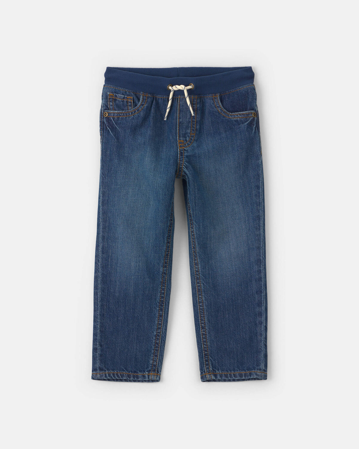 Toddler Boy Denim Pull-On Jeans - Dark Wash 1 Toddler Boy Denim Pull-On Jeans - Dark Wash
