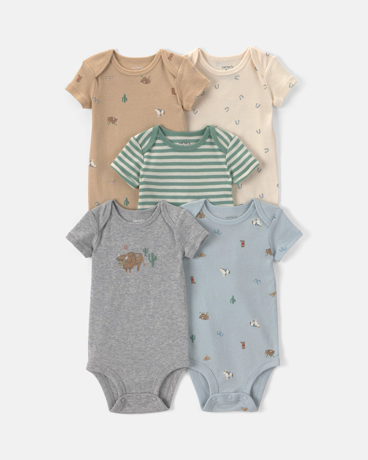 Baby 5-Pack Western Multipack Bodysuits 1 Baby 5-Pack Western Multipack Bodysuits