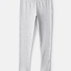 Girls Cotton Stretch Leggings - Grey 4 Girls Cotton Stretch Leggings - Grey