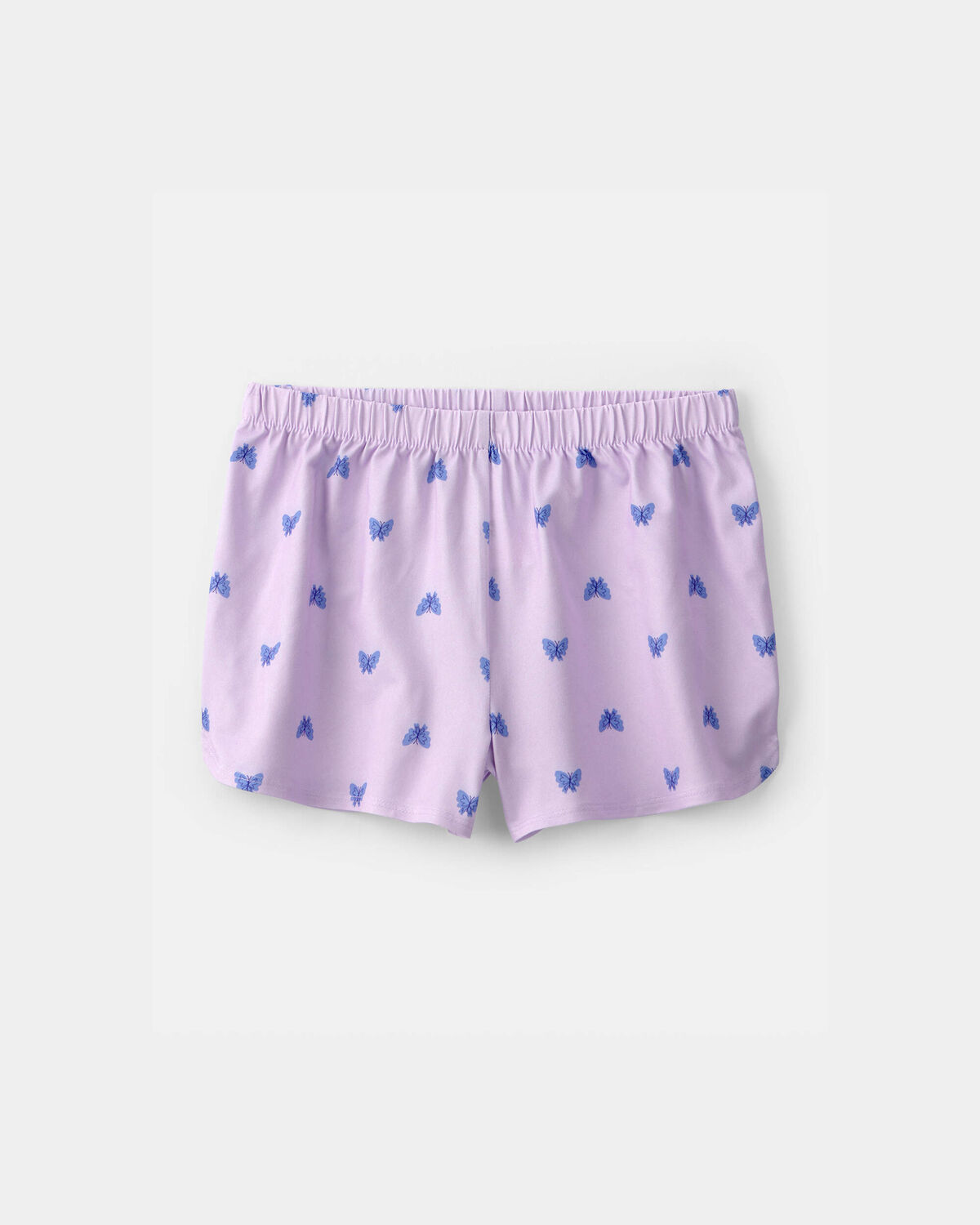 Girls Butterfly Short-Sleeve Loose Fit 2-Piece Pajama Set - Purple 2 Girls Butterfly Short-Sleeve Loose Fit 2-Piece Pajama Set - Purple