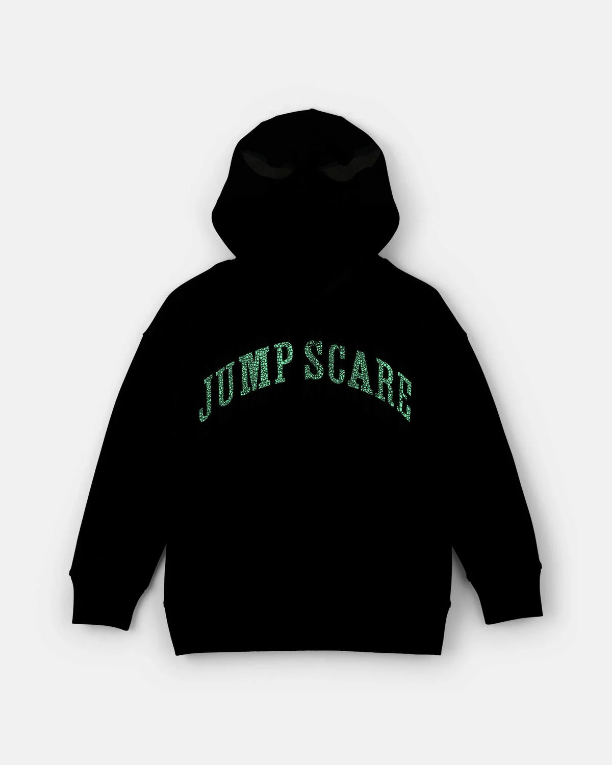 Boys 'Jump Scare' Halloween French Terry Hoodie - Black/White