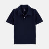 Boys Pique Uniform Polo Shirt - Navy