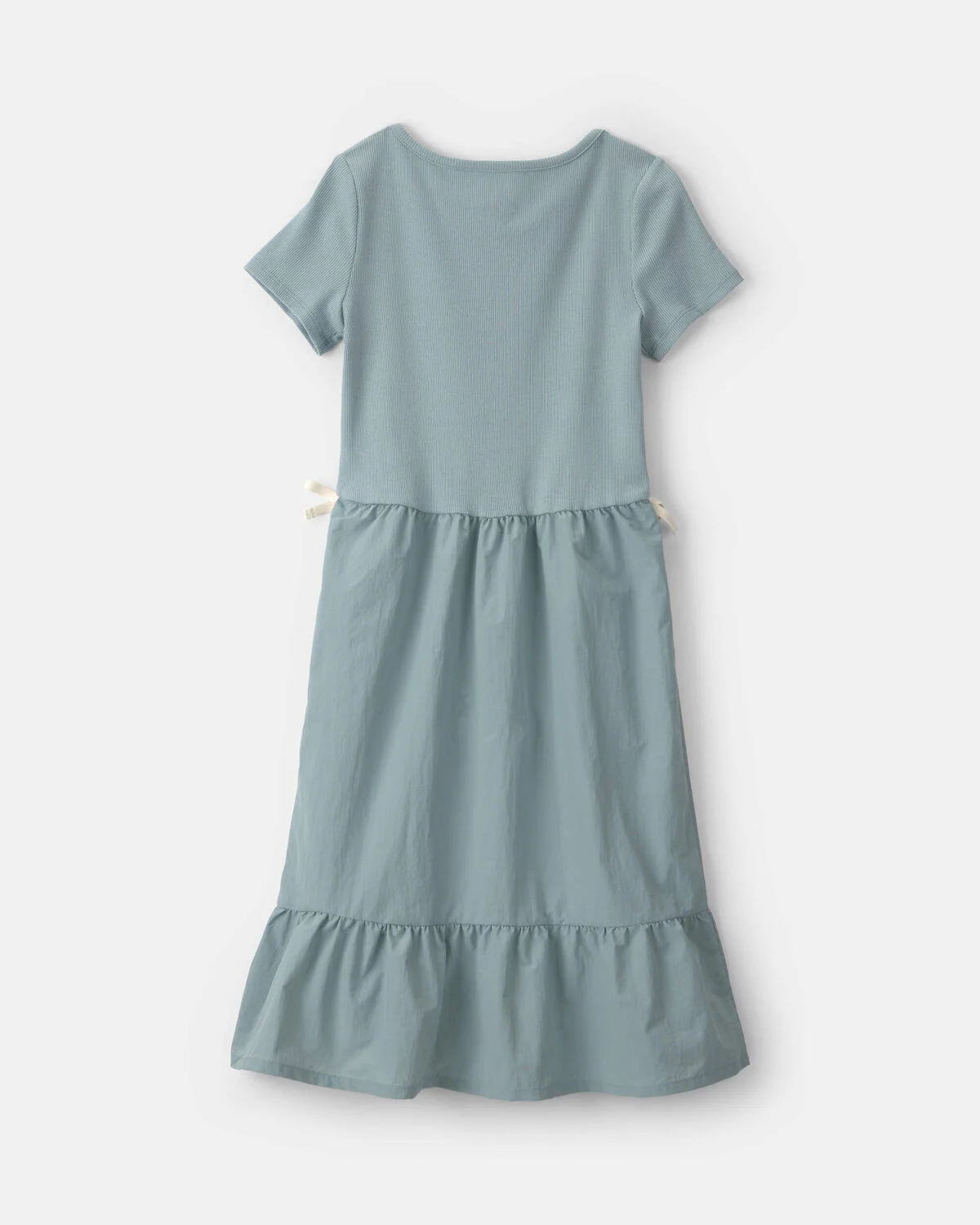 Girls Bow Midi Dress - Blue 5 Girls Bow Midi Dress - Blue