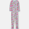 Girls 1-Piece Festival Treats DreamPlush Snug Fit Footed Pajama - Blue/Pink