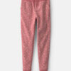 Girls Floral Drawstring Knit Joggers - Pink