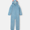 Boys 1-Piece Monster Halloween Fleece Pajama Costume - Blue