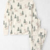 Kids 2-Piece Organic Cotton Pajamas in Reindeer Forest