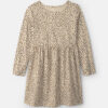 Girls Leopard Long-Sleeve Dress - Brown 6 Girls Leopard Long-Sleeve Dress - Brown