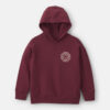Boys Logo Patch Hoodie - Burgundy