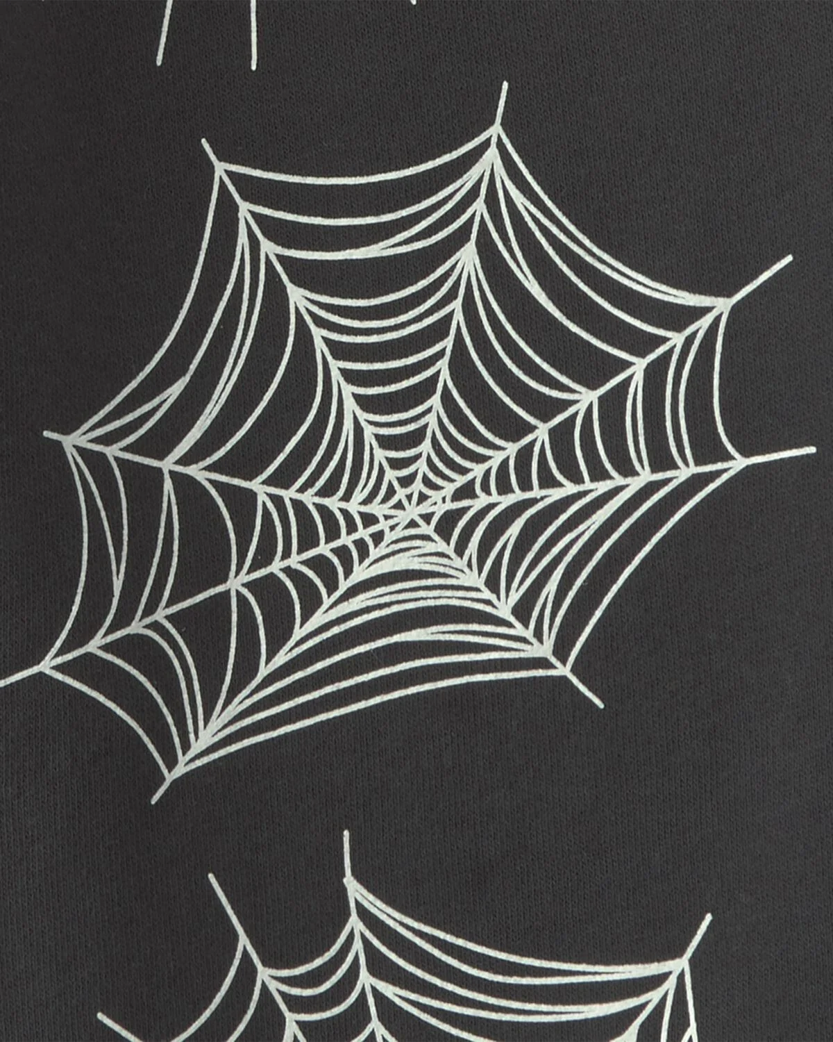 Boys Spider Web Halloween French Terry Joggers - Black 3 Boys Spider Web Halloween French Terry Joggers - Black