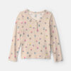 Girls Floral Long-Sleeve Top - Grey 6 Girls Floral Long-Sleeve Top - Grey