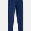 Girls Cotton Stretch Leggings - Navy