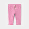 Baby Girl Rib Pants - Pink