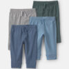 Baby Boy 4-Pack Pull-On Pants - Blue/Green