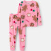 Toddler Girl 2-Piece Christmas Gingerbread DreamPlush Snug Fit Pajama Set - Pink 7 Toddler Girl 2-Piece Christmas Gingerbread DreamPlush Snug Fit Pajama Set - Pink