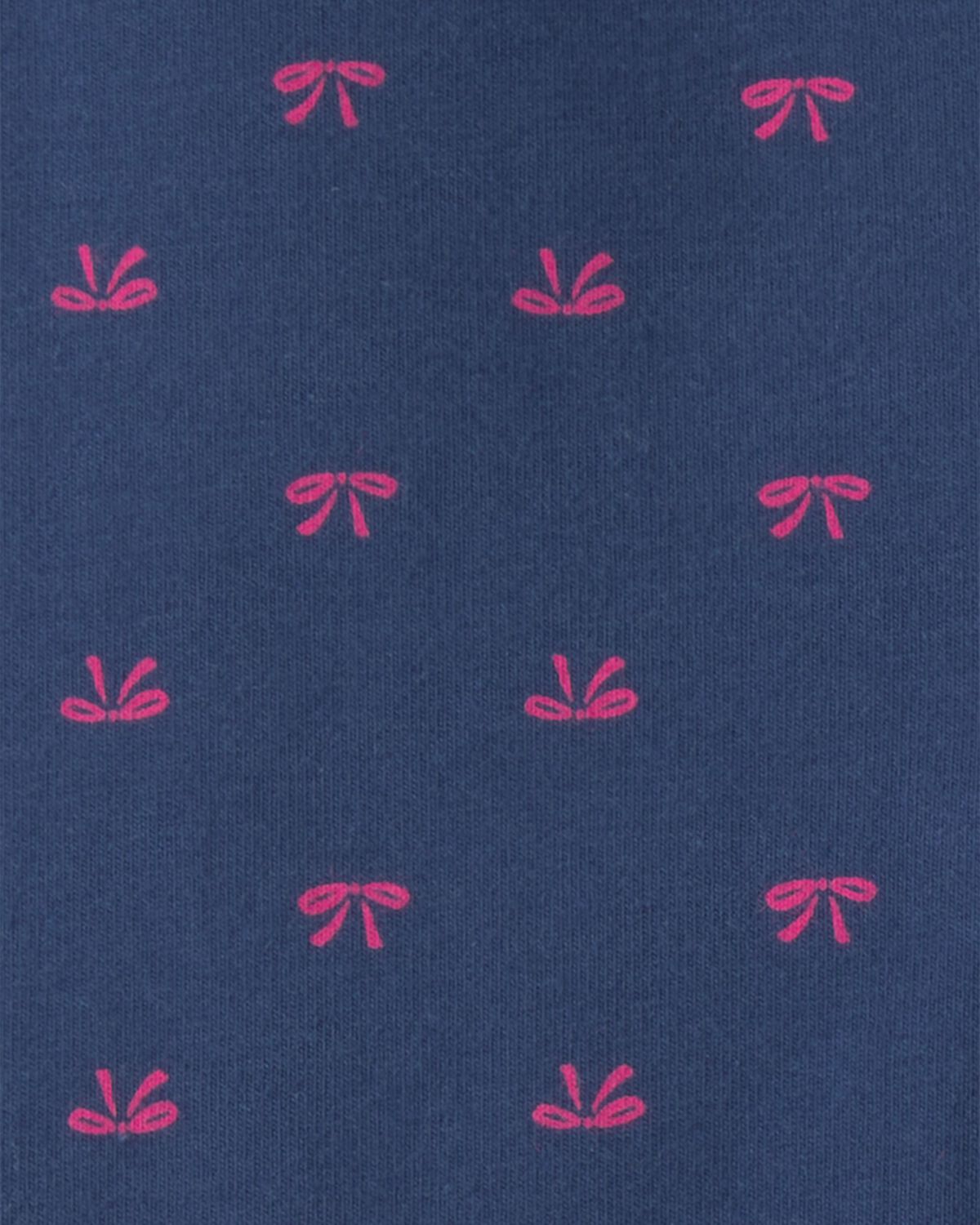 Toddler Girl Bow Cotton Pull-On Stretch Leggings - Navy Blue 3 Toddler Girl Bow Cotton Pull-On Stretch Leggings - Navy Blue