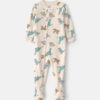 Toddler Boy 1-Piece Dino DreamPlush Snug Fit Footed Pajama - Cream