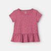 Toddler Girl Floral Peplum Top - Pink