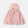 Toddler Girl Heart Zip-Up Hoodie - Pink