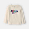 Toddler 'Cousin Club' Long-Sleeve Graphic Tee - Cream
