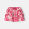 Baby Girl Gingham Pocket Skort - Red