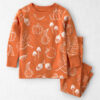 Baby 2-Piece Organic Cotton Pajamas in Autumn Gourds