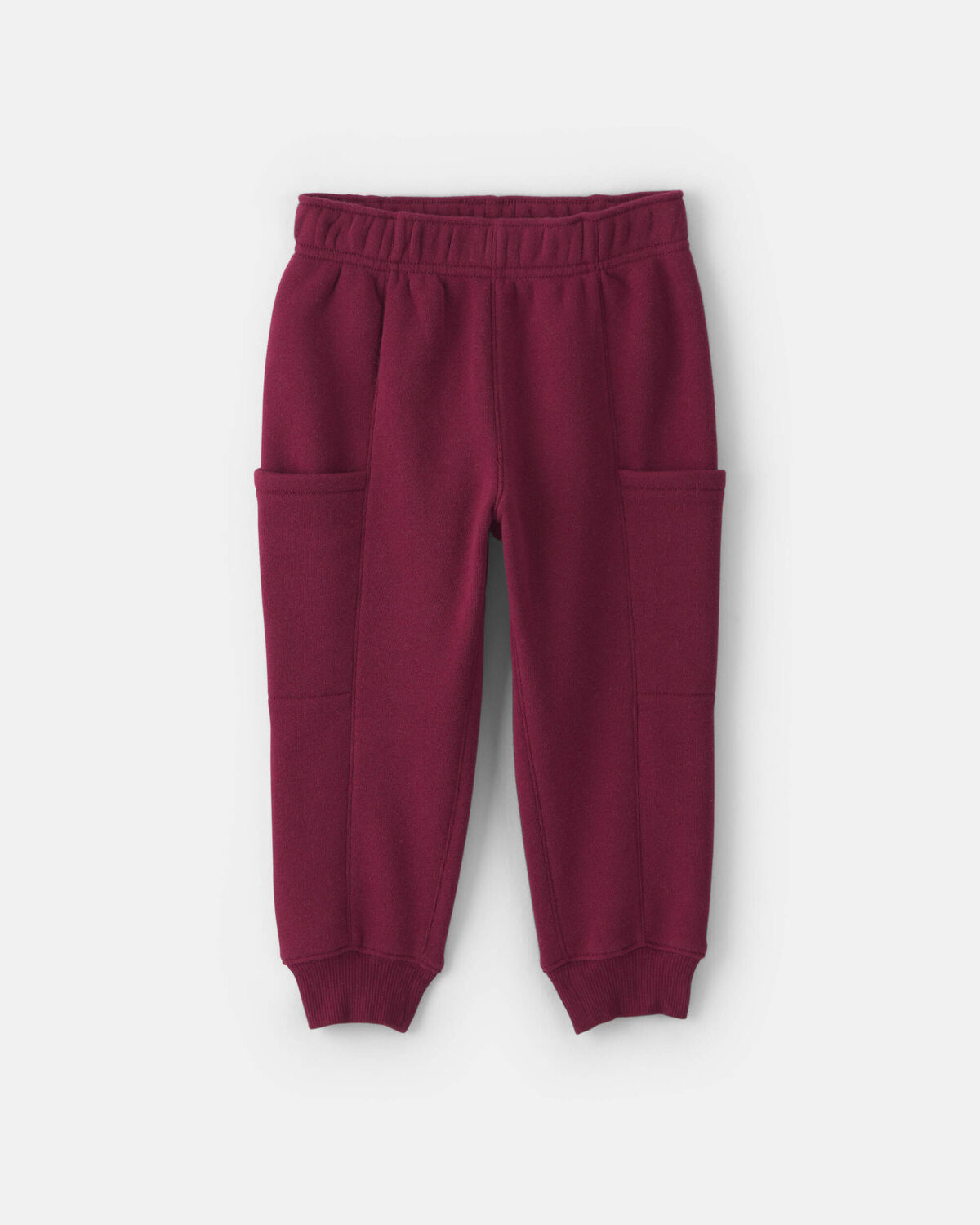 Baby Boy 2-Piece Football Fleece Henley Top & Pant Set - Cream/Burgundy