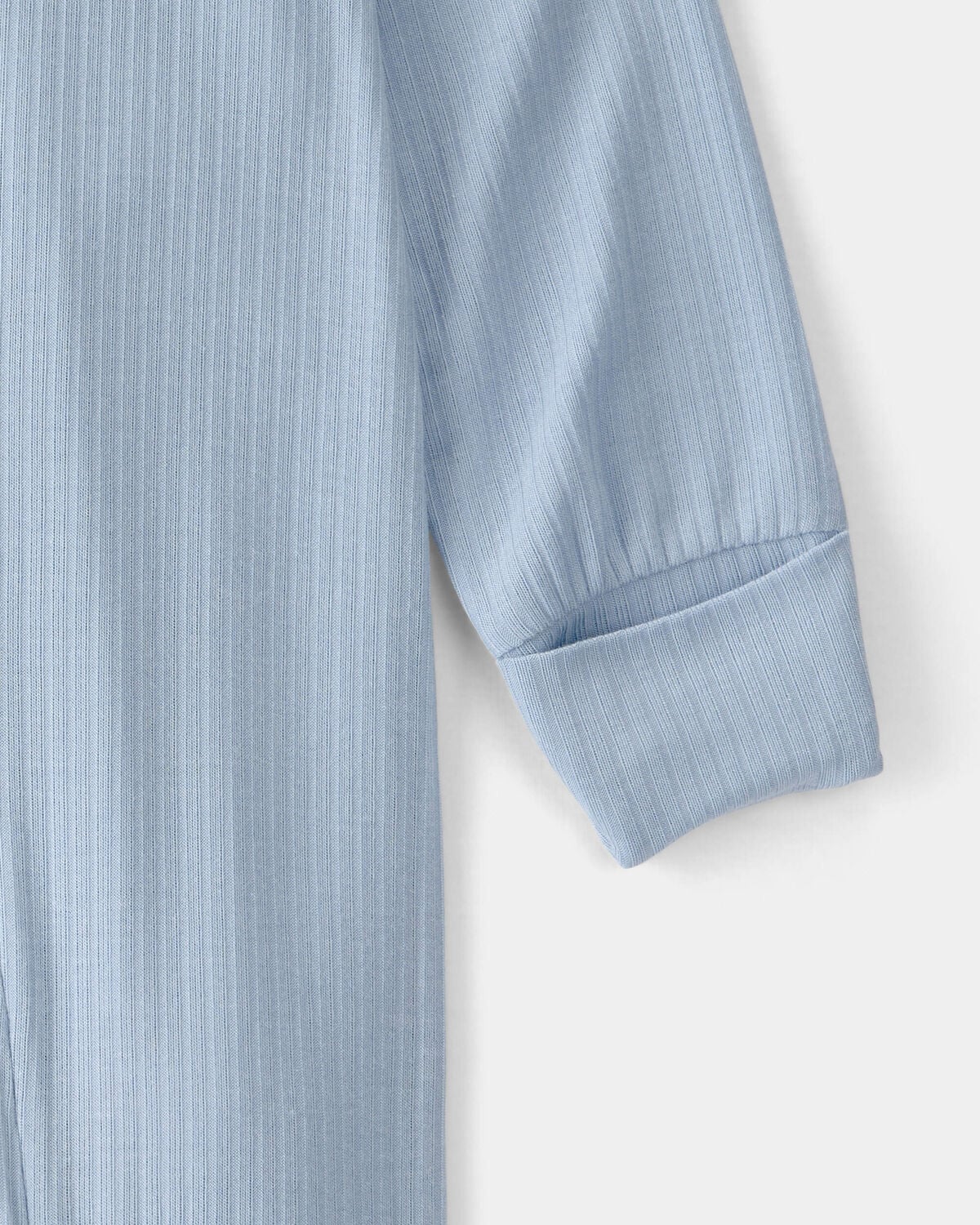 Baby Boy 2-Way Zip PurelySoft Sleep & Play Pajama - Blue 3 Baby Boy 2-Way Zip PurelySoft Sleep & Play Pajama - Blue