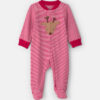 Baby Reindeer 100% Cotton 2-Way Zip Sleep & Play Pajamas - Red