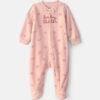 Baby Girl 'Baby Sister' Fleece 2-Way Zip Sleep & Play Pajamas - Pink