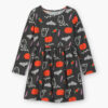 Girls Halloween Long-Sleeve Dress - Black/Orange 7 Girls Halloween Long-Sleeve Dress - Black/Orange