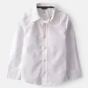 Boys Poplin Long-Sleeve Button-Down Shirt - White 8 Boys Poplin Long-Sleeve Button-Down Shirt - White