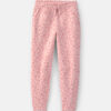 Girls Leopard Fleece Barrel Pants - Pink 5 Girls Leopard Fleece Barrel Pants - Pink