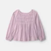 Girls Long-Sleeve Peplum Top - Purple 7 Girls Long-Sleeve Peplum Top - Purple