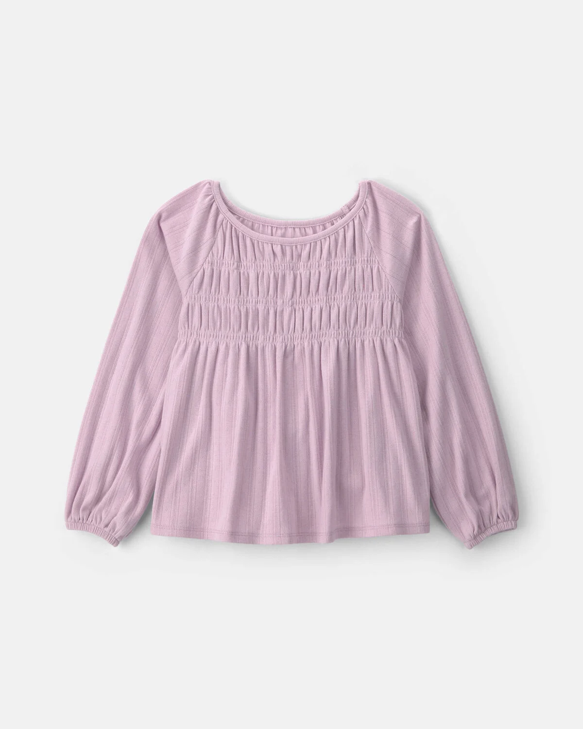 Girls Long-Sleeve Peplum Top - Purple 1 Girls Long-Sleeve Peplum Top - Purple