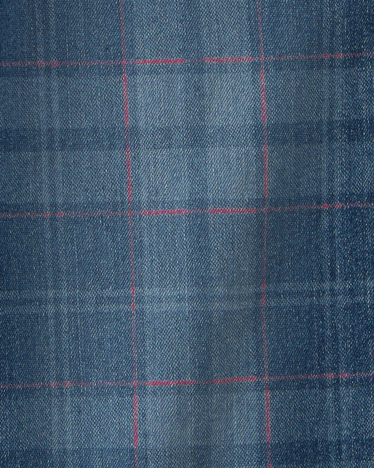 Girls Plaid Denim Wide-Leg Jeans - Medium Wash 3 Girls Plaid Denim Wide-Leg Jeans - Medium Wash