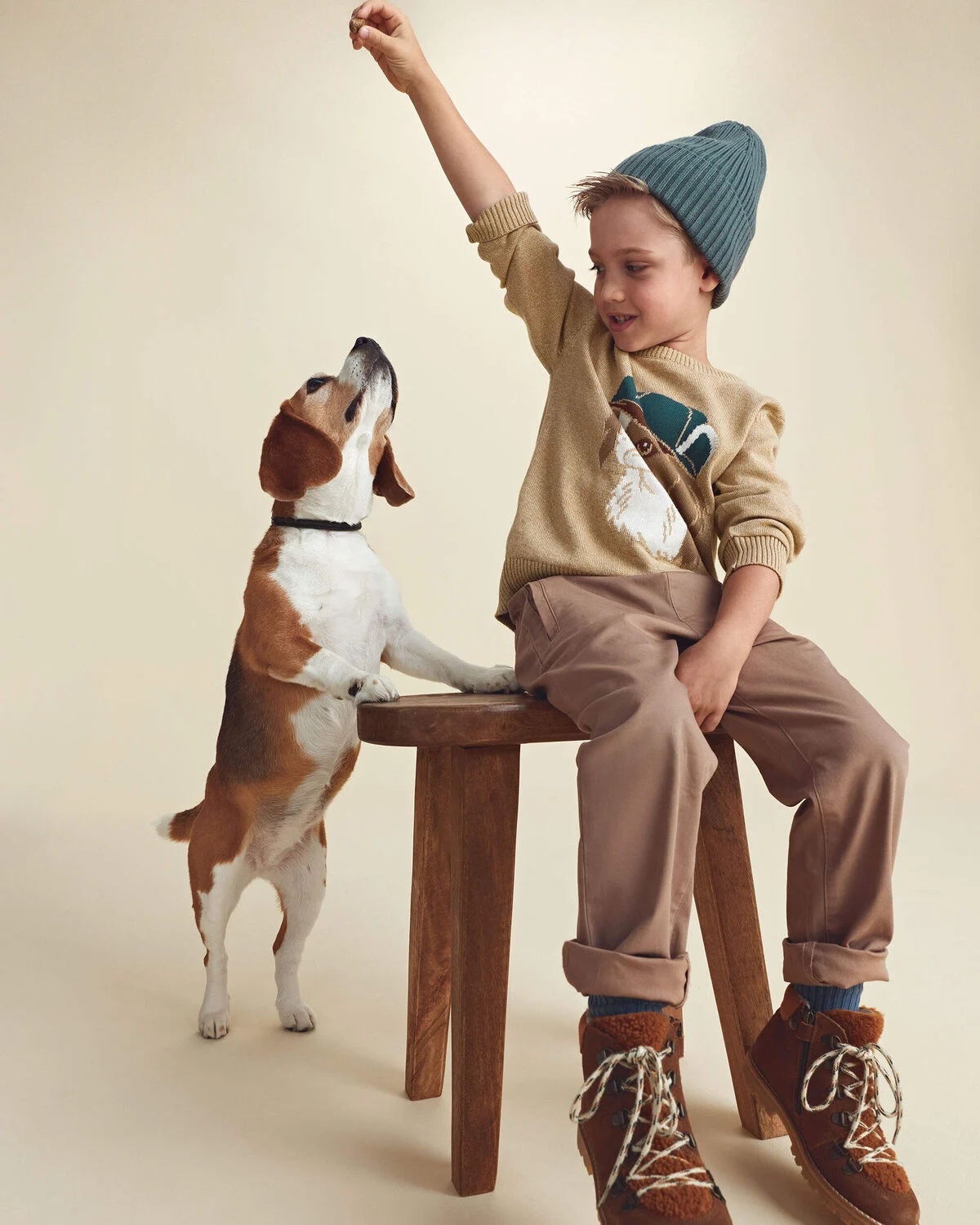 Boys Twill Pants - Brown 3 Boys Twill Pants - Brown