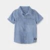 Toddler Boy Denim Button-Down Shirt - Blue