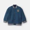 Boys Varsity Denim Jacket - Medium Wash