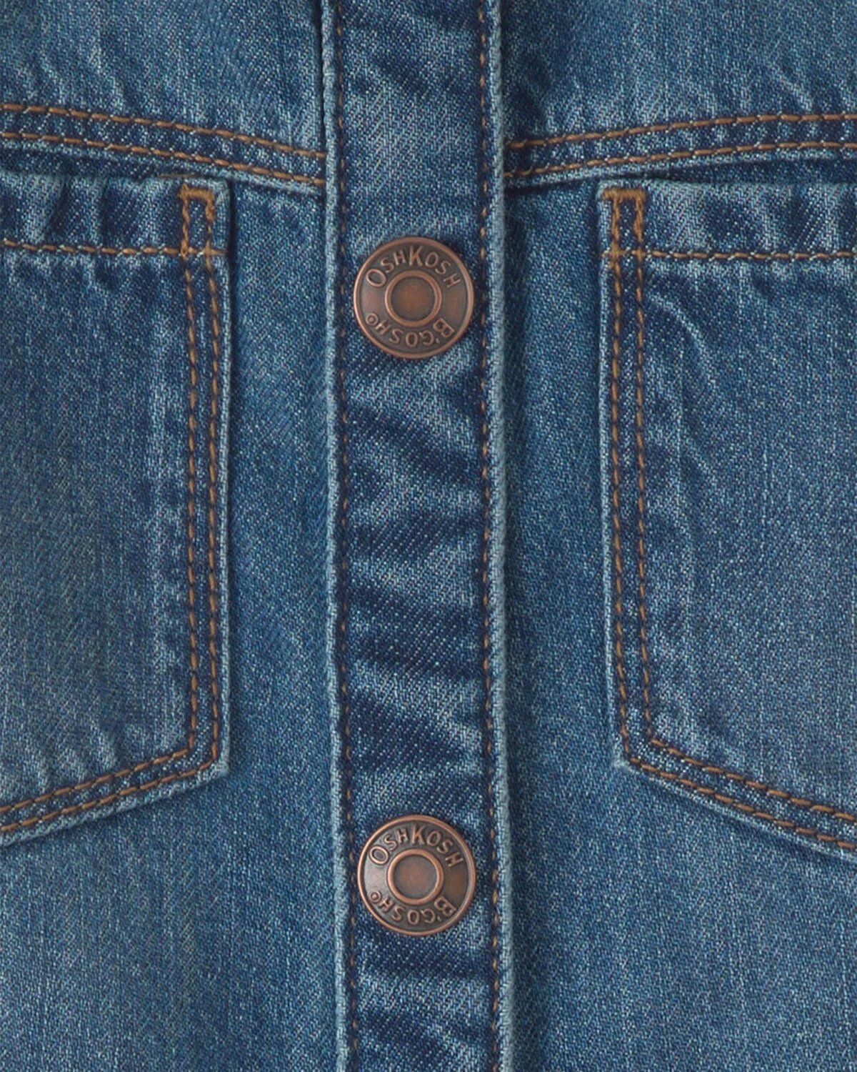 Girls Denim Long-Sleeve Top - Medium Wash 2 Girls Denim Long-Sleeve Top - Medium Wash