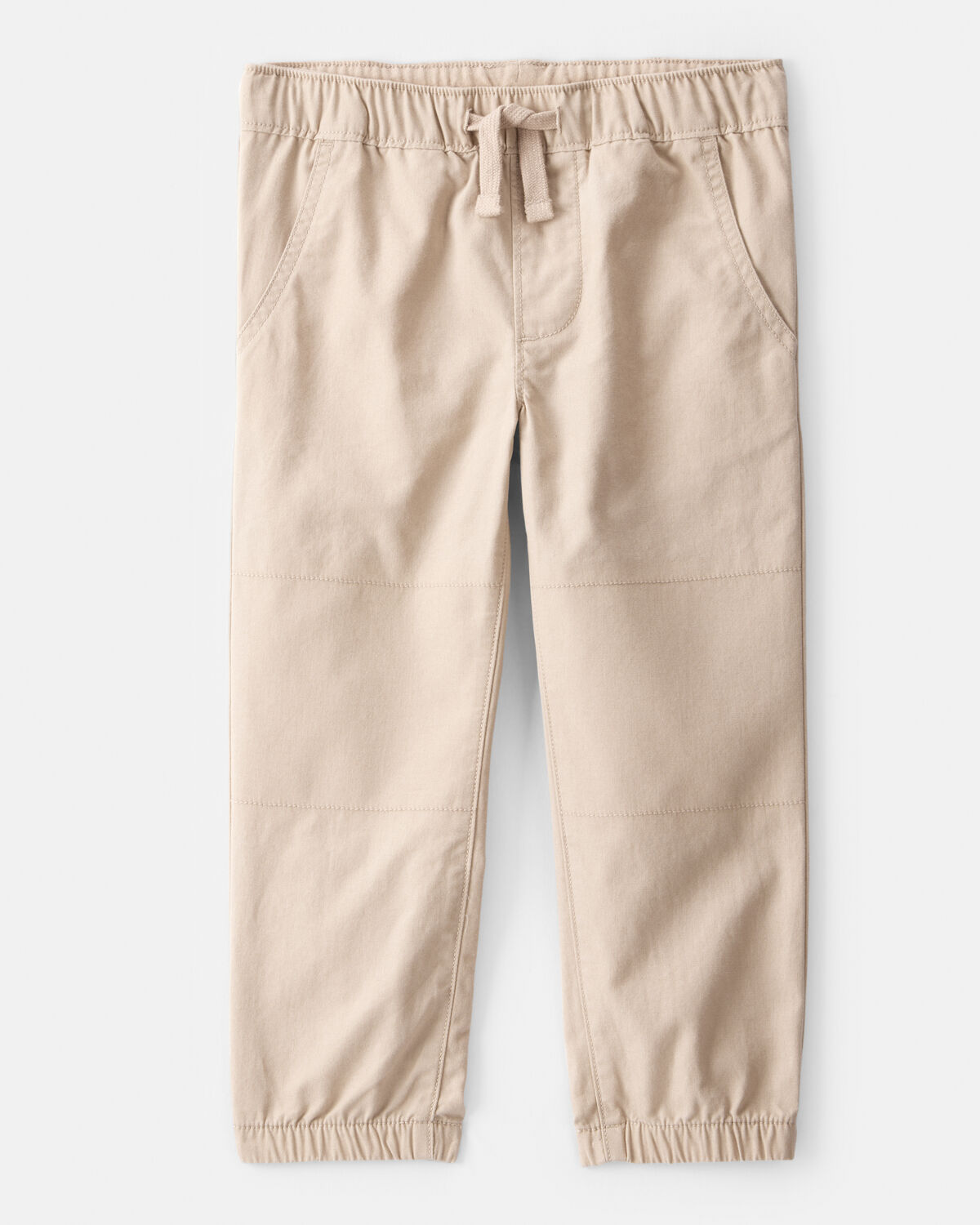 Toddler Boy Cotton Everyday Pull-On Jogger - Khaki 1 Toddler Boy Cotton Everyday Pull-On Jogger - Khaki