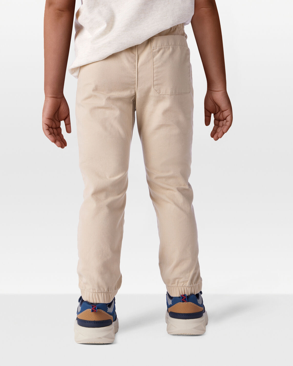 Toddler Boy Cotton Everyday Pull-On Jogger - Khaki 4 Toddler Boy Cotton Everyday Pull-On Jogger - Khaki