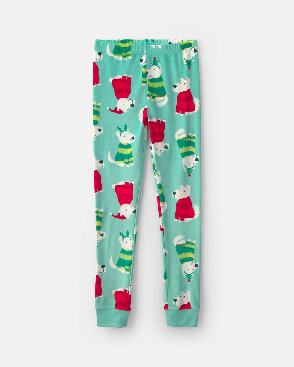 Kids 2-Piece Christmas DreamPlush Snug Fit Pajama Set - Green 2 Kids 2-Piece Christmas DreamPlush Snug Fit Pajama Set - Green