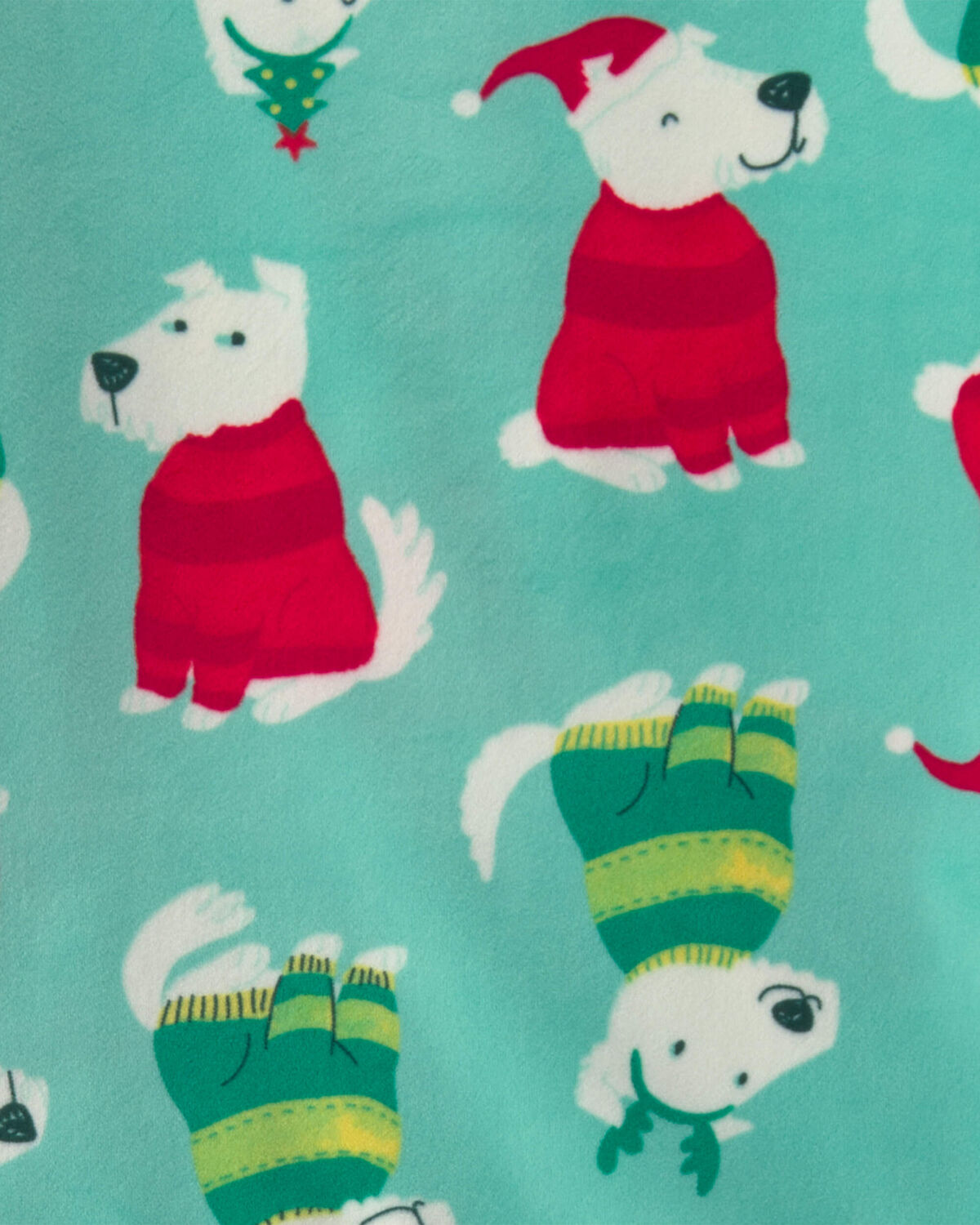 Kids 2-Piece Christmas DreamPlush Snug Fit Pajama Set - Green 3 Kids 2-Piece Christmas DreamPlush Snug Fit Pajama Set - Green