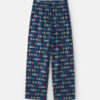 Kids 'Feliz Navidad' Christmas Fleece Loose Fit Pajama Bottoms - Navy Blue 6 Kids 'Feliz Navidad' Christmas Fleece Loose Fit Pajama Bottoms - Navy Blue