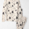 Kids 2-Piece Organic Cotton Pajamas in Spooky Village