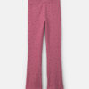Girls Heart Cotton Pull-On Stretch Flare Leggings - Pink