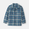 Boys Plaid Long-Sleeve Button-Down Shirt - Blue